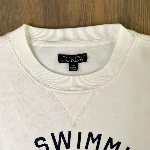 JCrew Limited-edition USA Swimming® Heritage Fleece Crewneck Sweatshirt Size XXS - Picture 7 of 12
